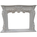 New Design Indoor Stone Fireplace Mantel Surround Marble